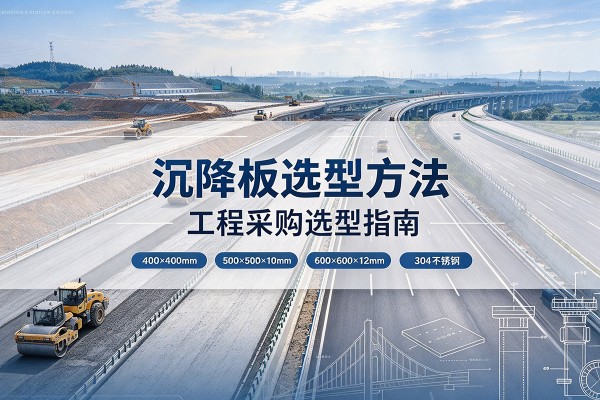 新建沉降板选择方法
