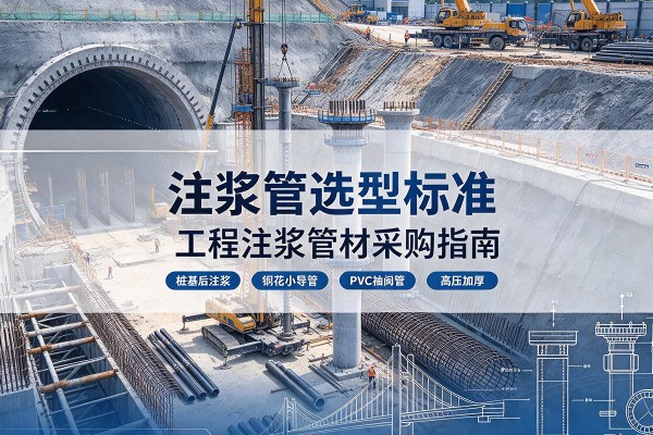新建注浆管选型标准