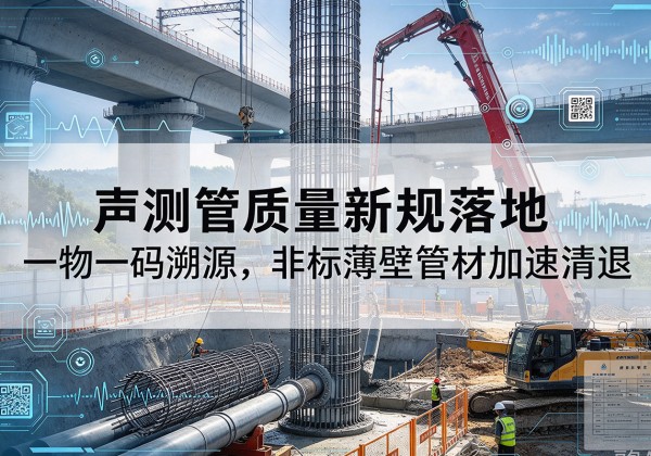 新建声测管质量新规落地，一物一码溯源，非标薄壁管材加速清退