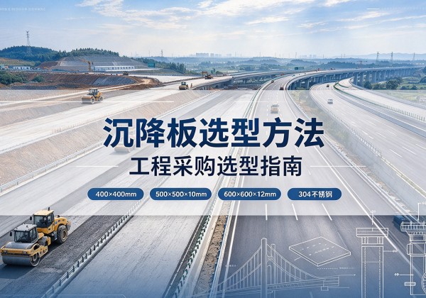 新建沉降板选择方法